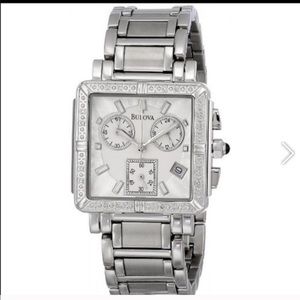 Bulova Diamond Accented Watch - like new